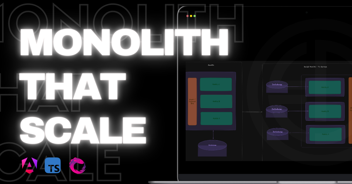 Monoliths That Scale: Architecting with Command and Event Buses