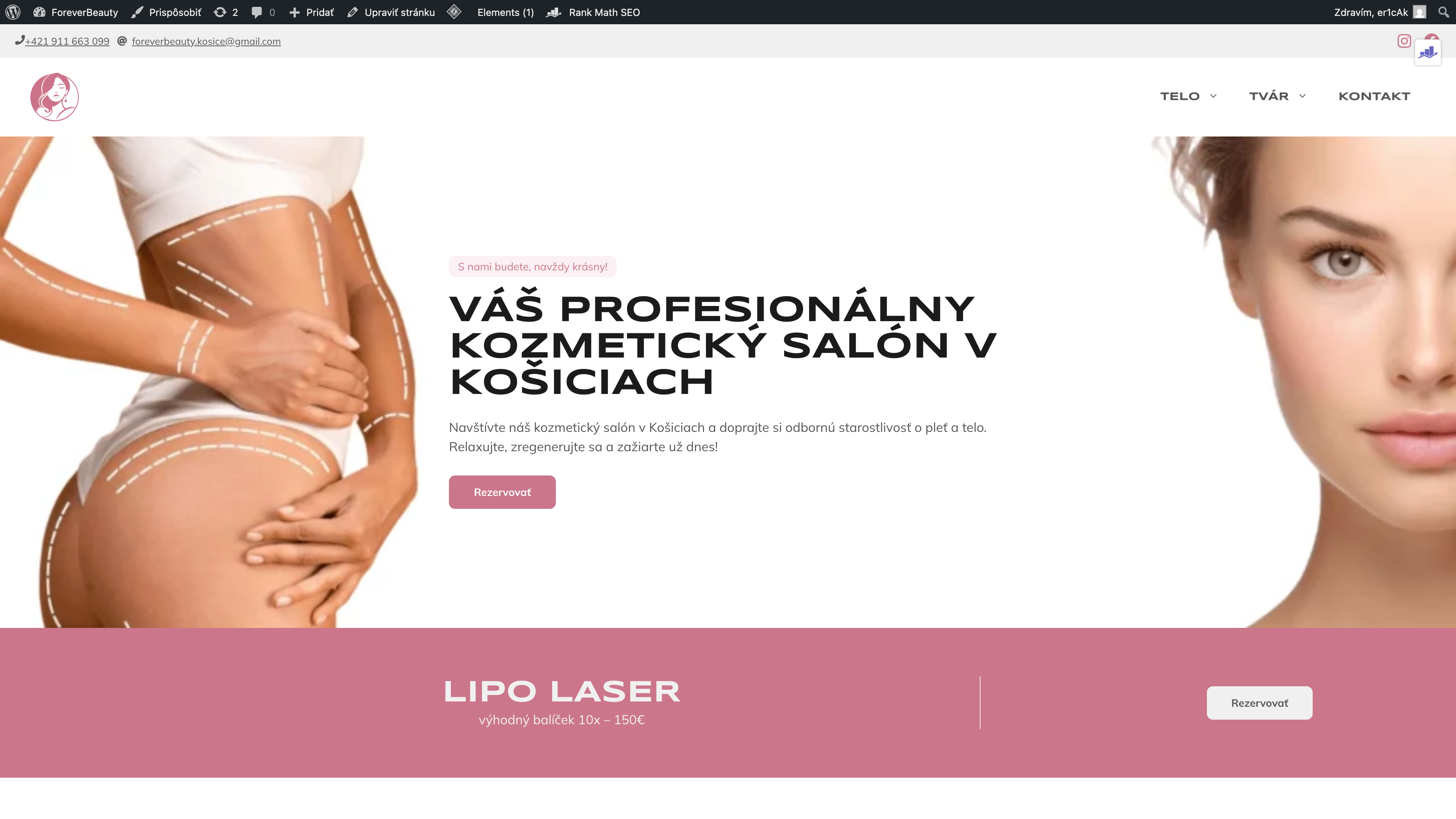 Building a Professional WordPress Website | ForeverBeauty Salon